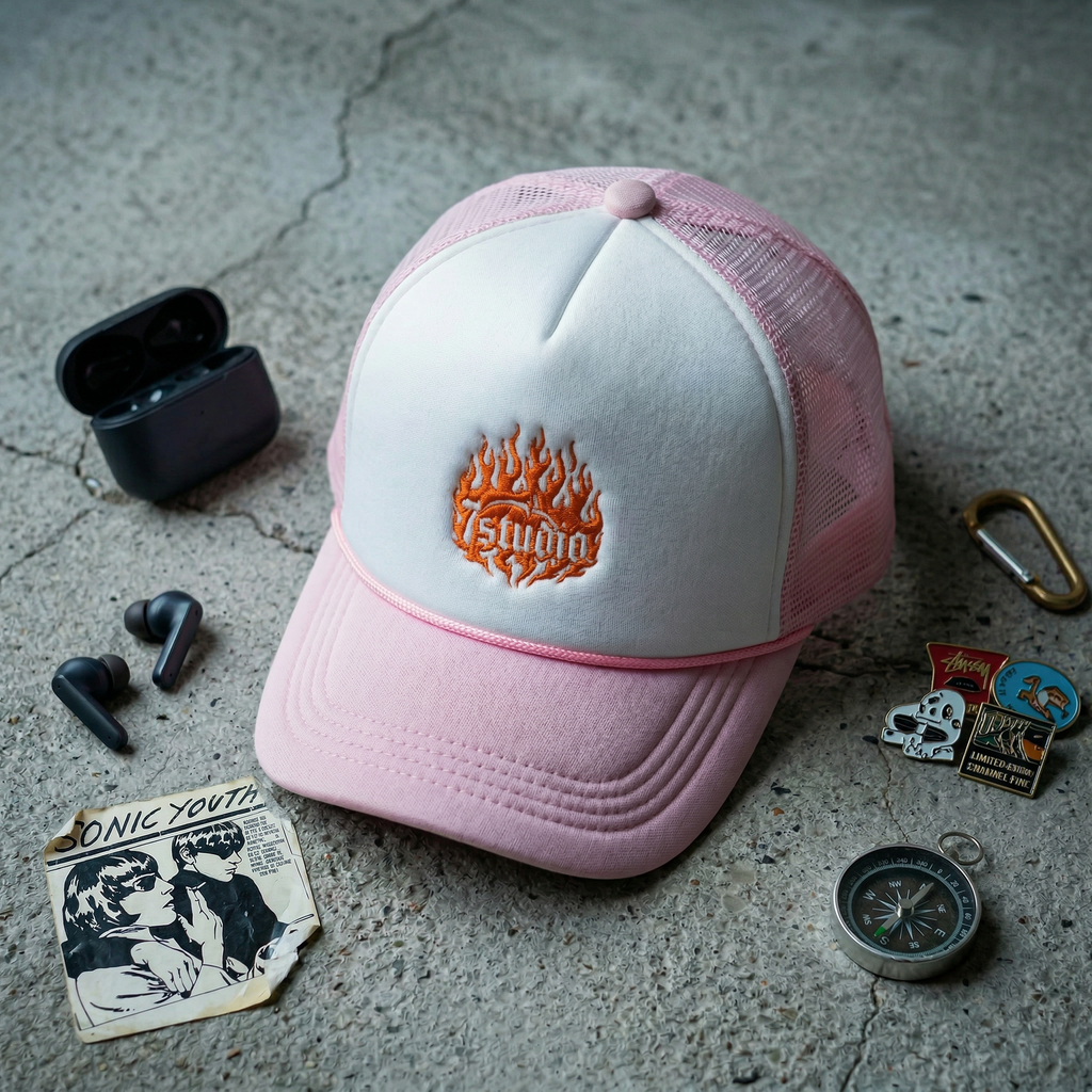 flaming hot baseball cap