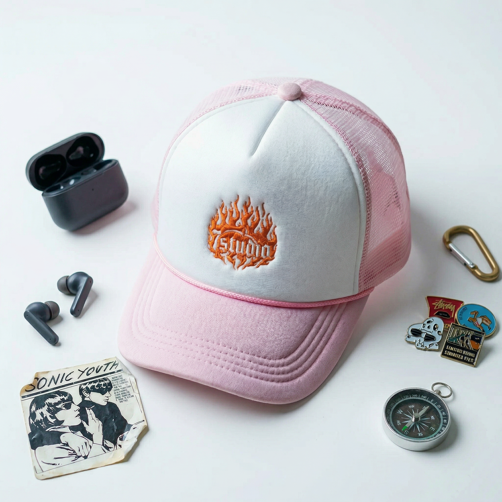 flaming hot baseball cap