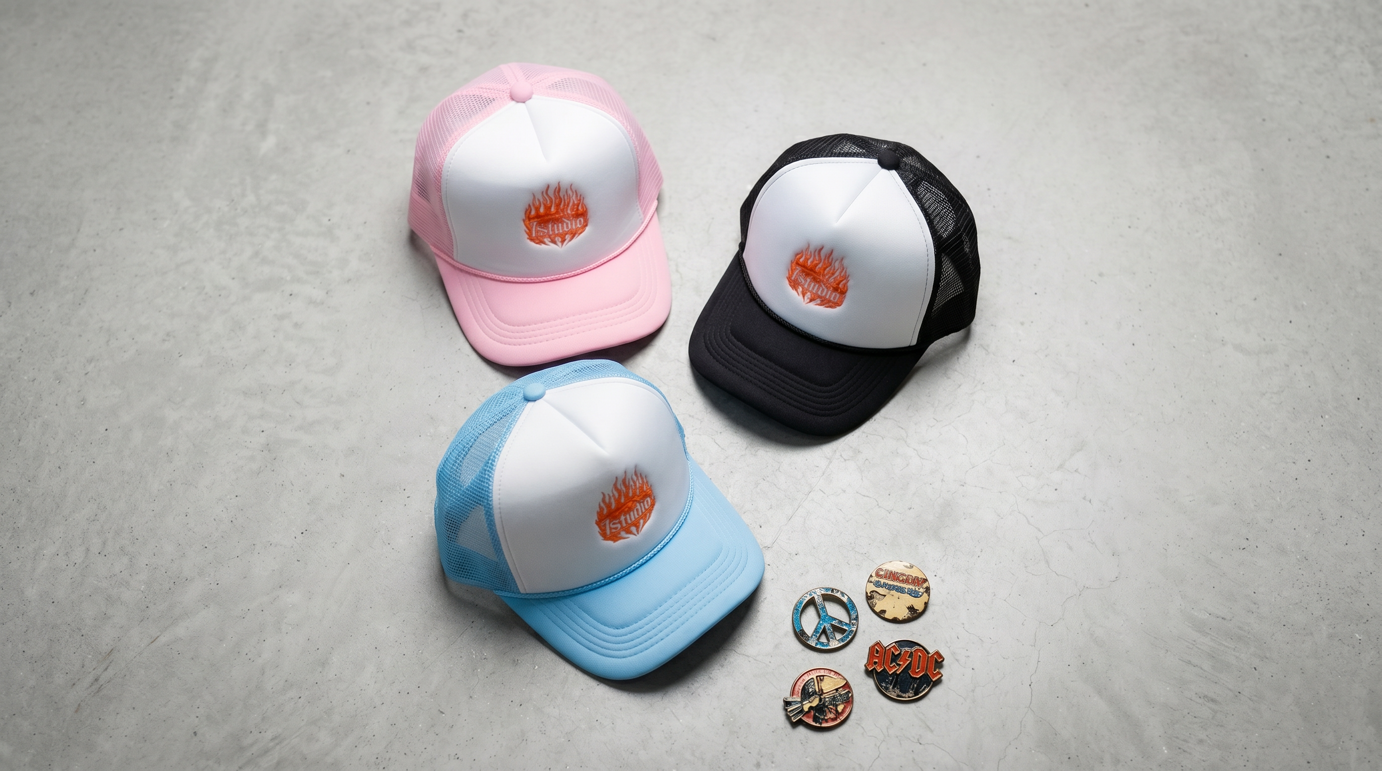 flaming hot baseball cap