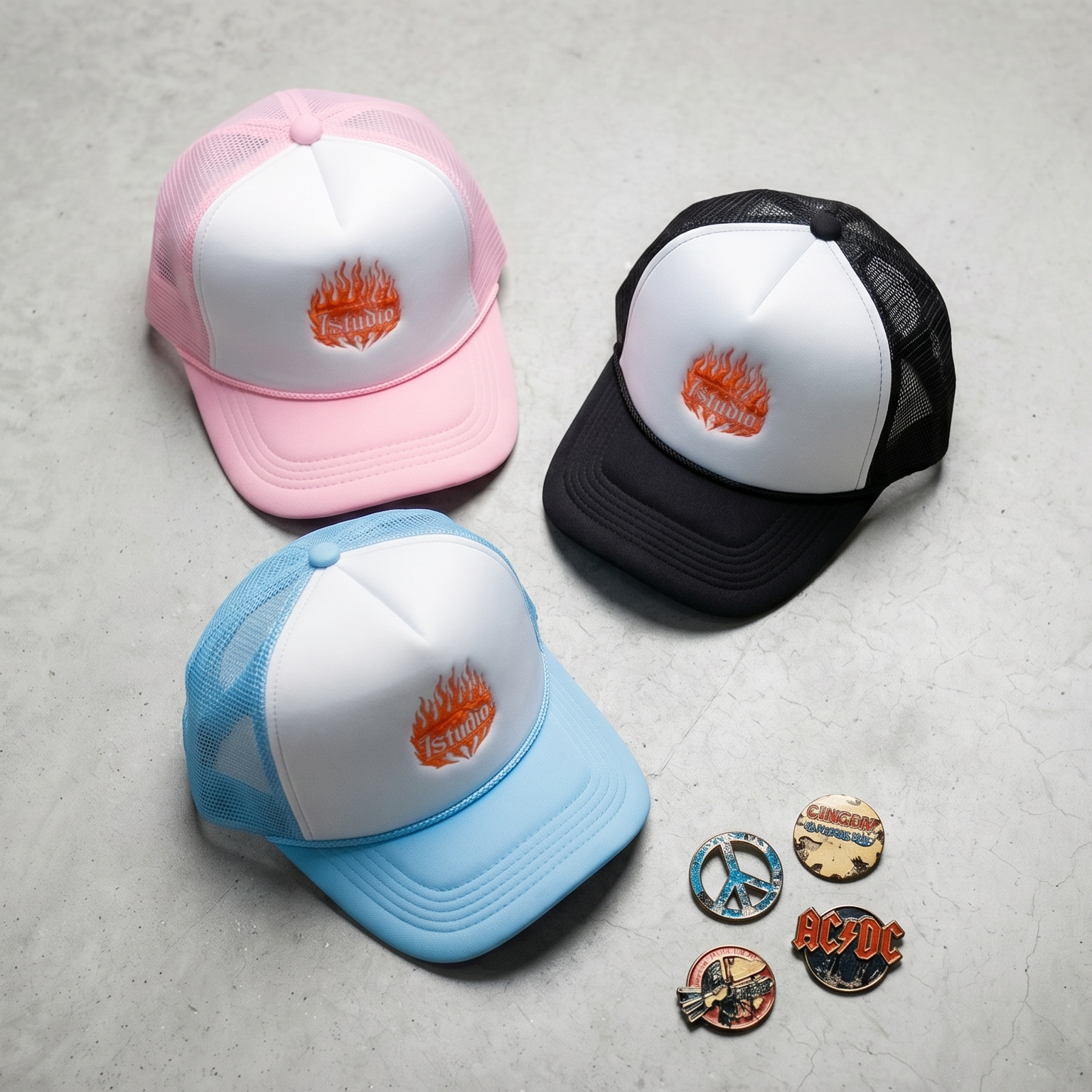 flaming hot baseball cap