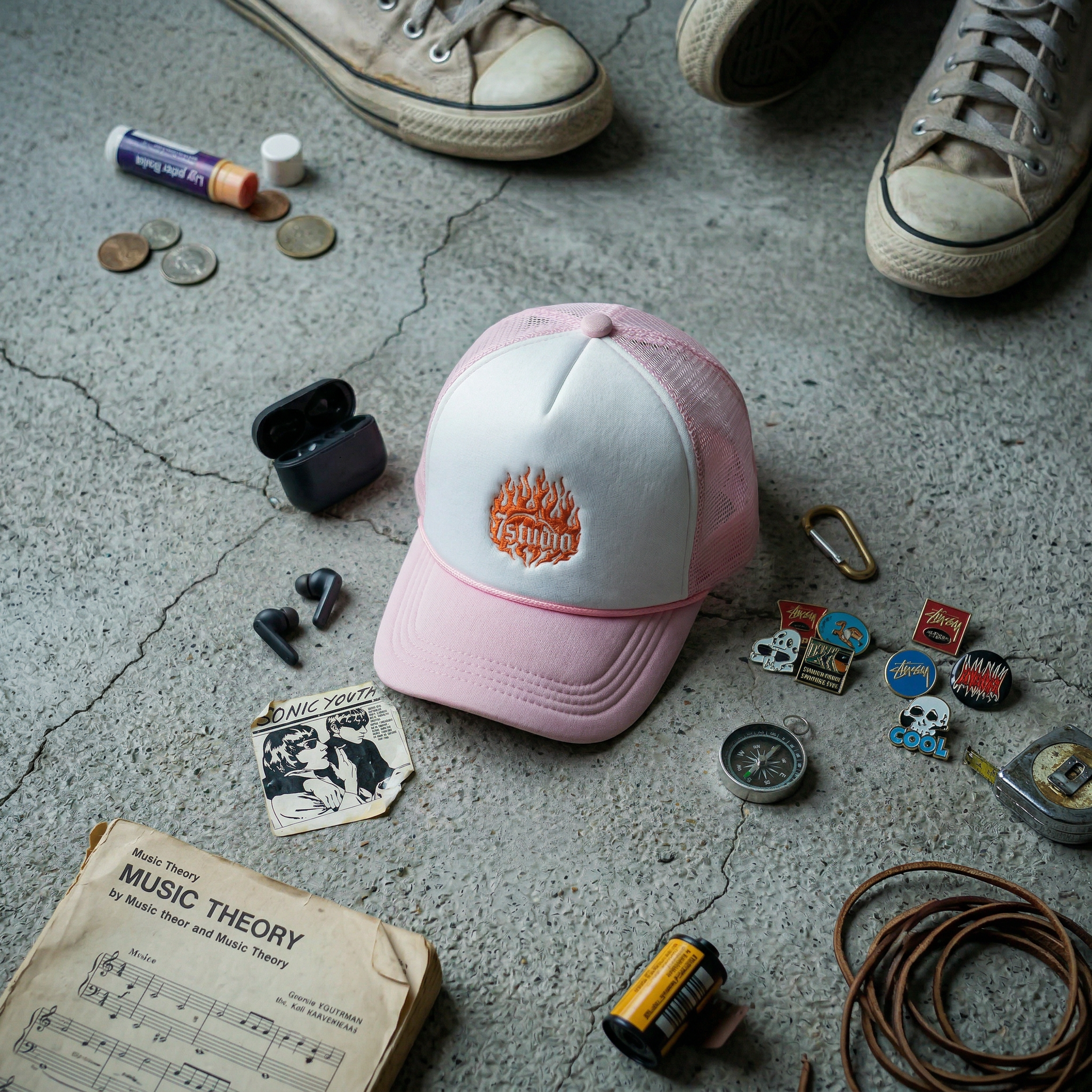 flaming hot baseball cap